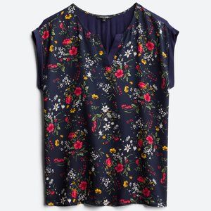 Papermoon Reece Mixed Material Top, Cap Sleeve NWT